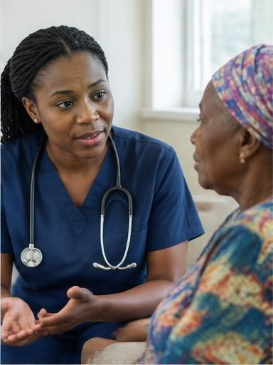 Illustrative portrait representing Nurse Practitioners; not an identified Impact Life volunteer